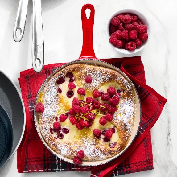 Le Creuset Enameled Cast Iron Shallow Fry Pan, 9.75″